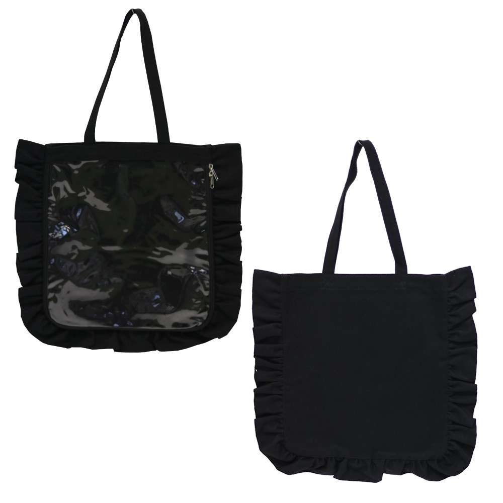 痛バッグ トート ビニールトートバッグ 魅せトート 痛バ フリル