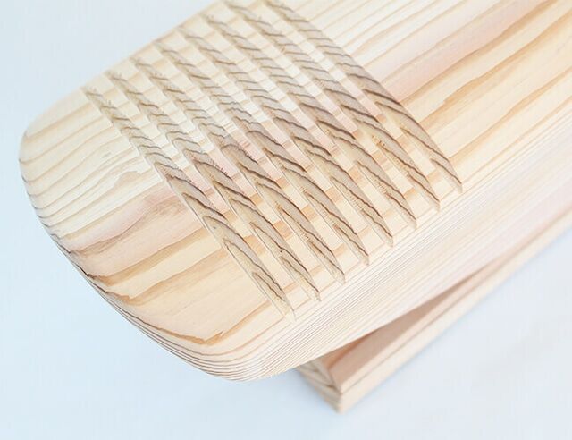 あしふみ健幸ライフ 無垢木溝入りタイプ(42cm) 足裏刺激が心地よい