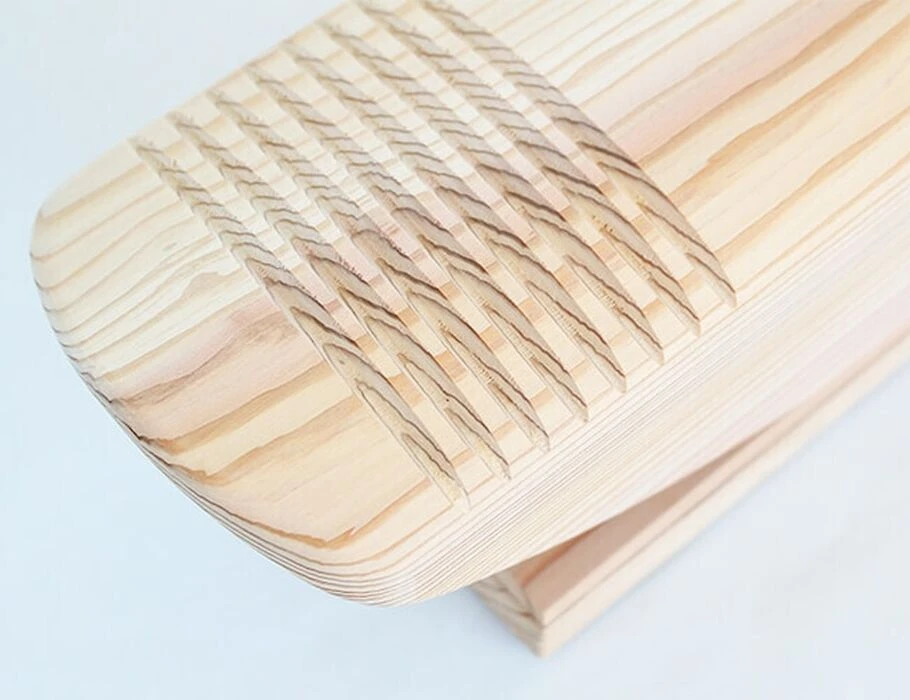 あしふみ健幸ライフ 無垢木溝入りタイプ(42cm) 足裏刺激が心地よい