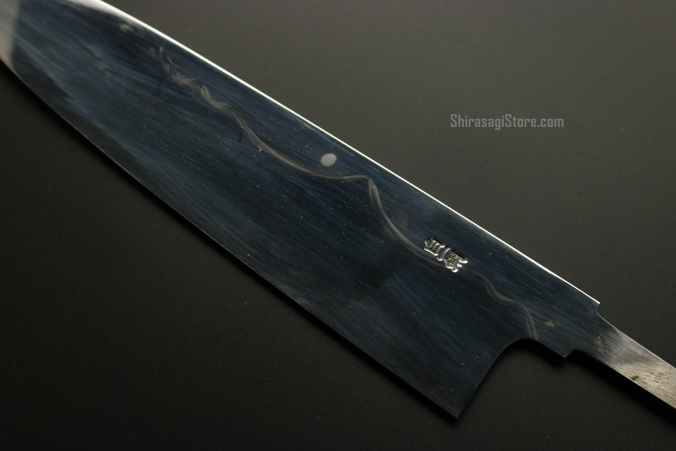 本焼 牛刀 包丁 富士山＆満月 白一鋼 鏡面仕上 8寸 - shirasagistore.com