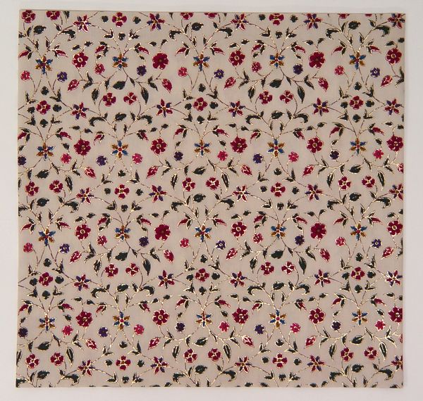 古渡更紗 笹蔓手金更紗 大帛紗 | 鈴木時代裂研究所