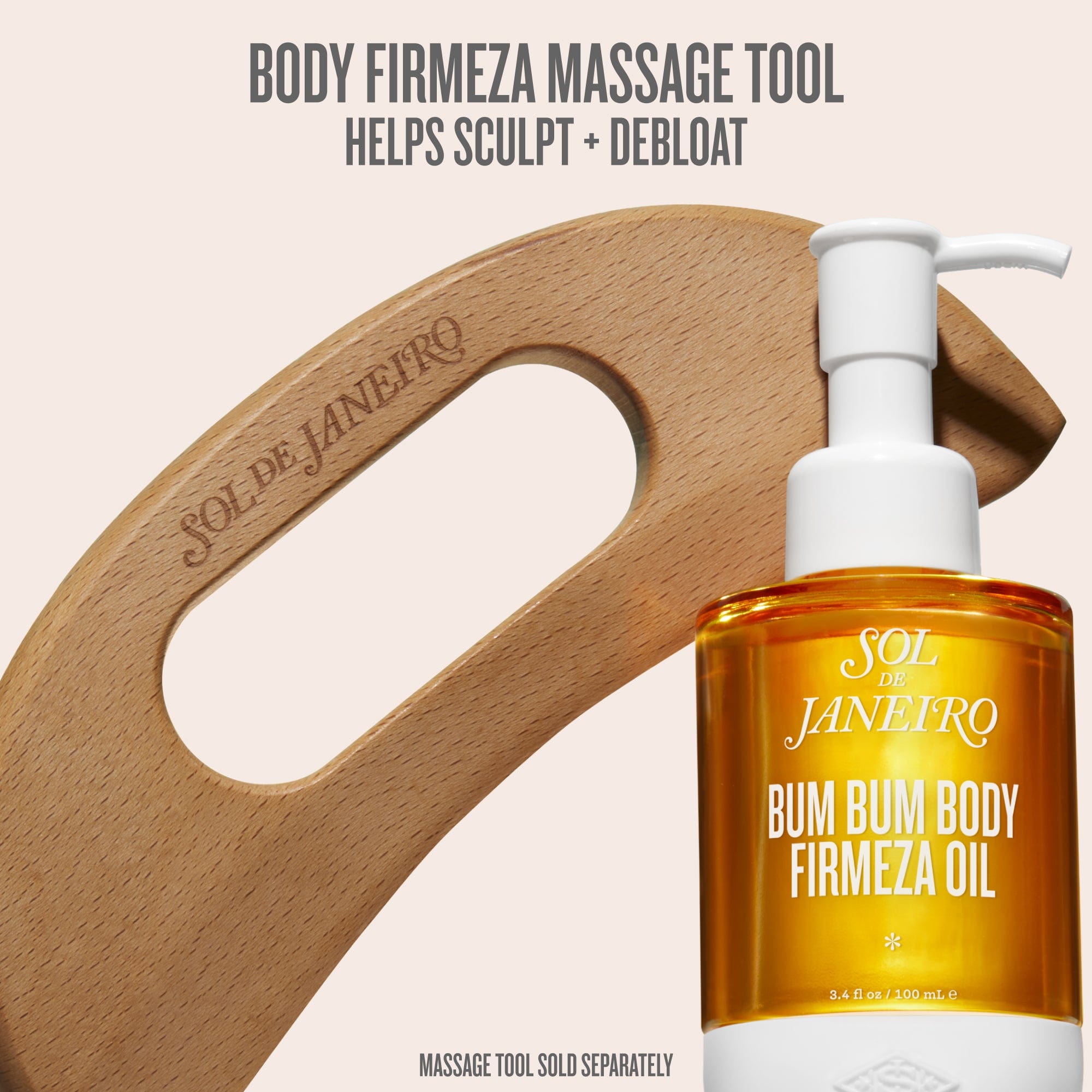 Body Firmeza Massage Tool - for Lymphatic Drainage - Sol de Janeiro
