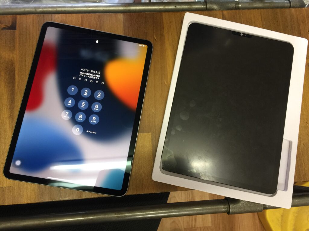 iPad pro 11インチ（3）】画面の角がひび割れを液晶交換で修理しました