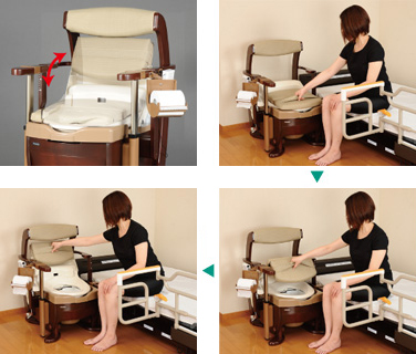 家具調トイレ＜座楽＞シャワポット(生産終了)｜排泄用品｜介護用品