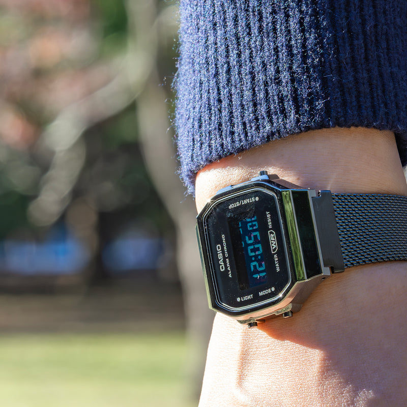 CASIO カシオ A168WEMB-1B メンズ 腕時計 日常生活用防水 10年保証