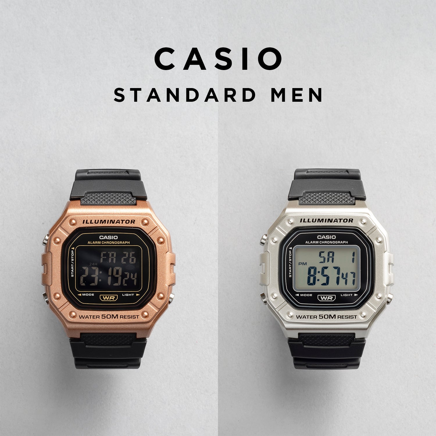 CASIO カシオ W-218HM メンズ 腕時計 5気圧防水 10年保証
