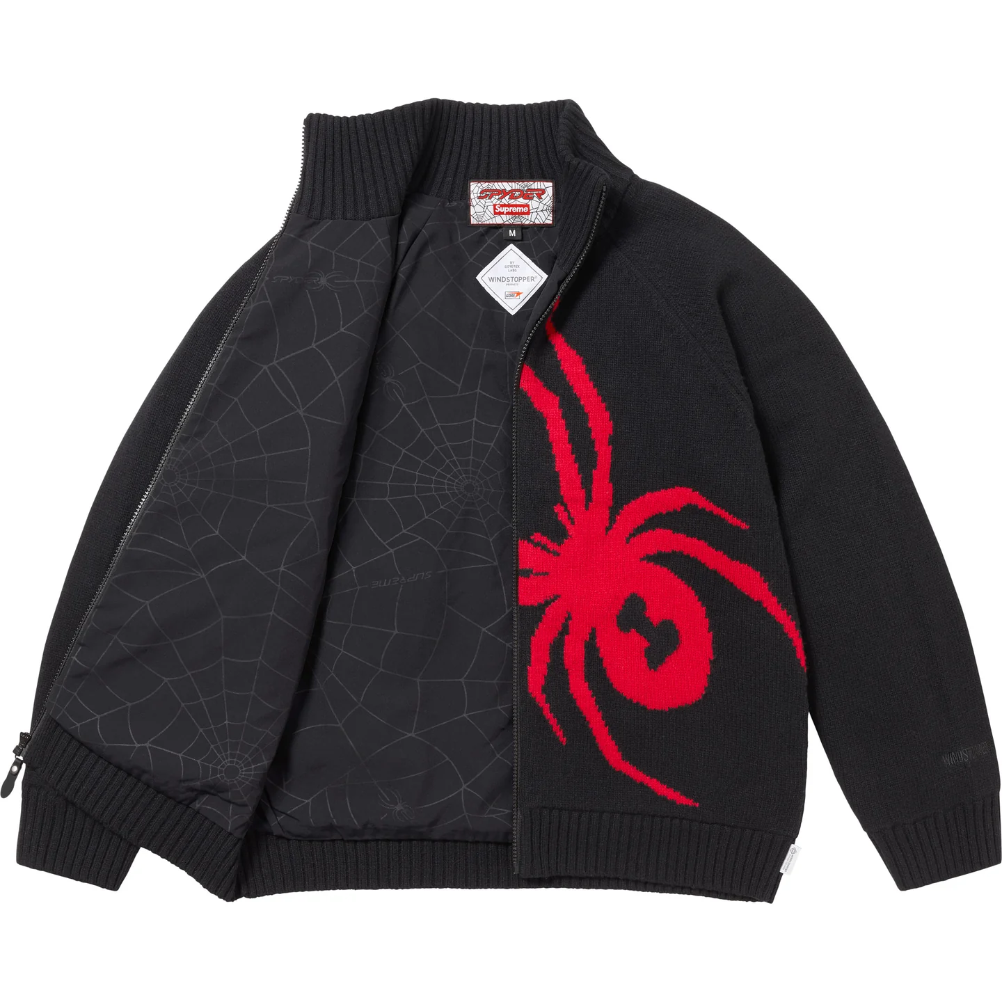 Supreme®/Spyder® WINDSTOPPER® Zip Up Sweater | Supreme 24fw