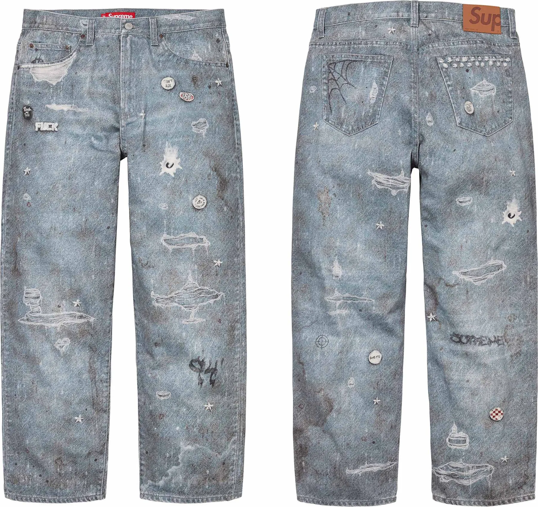 HJR Trompe L'oeil Loose Fit Jean | Supreme 24fw