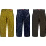 Flocked Loose Fit Jean | Supreme 24fw