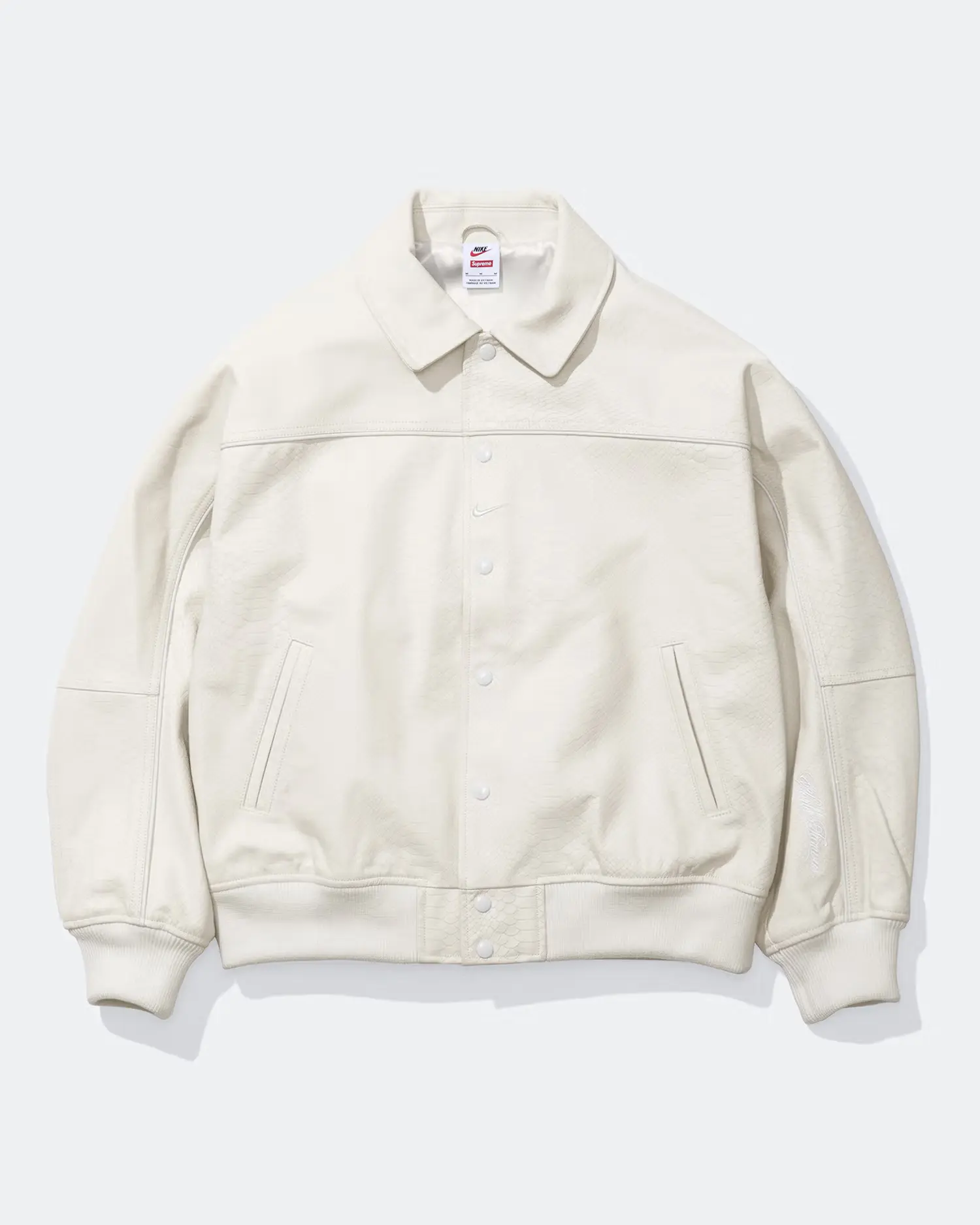 Supreme®/Nike® Leather Varsity Jacket | Supreme 25ss