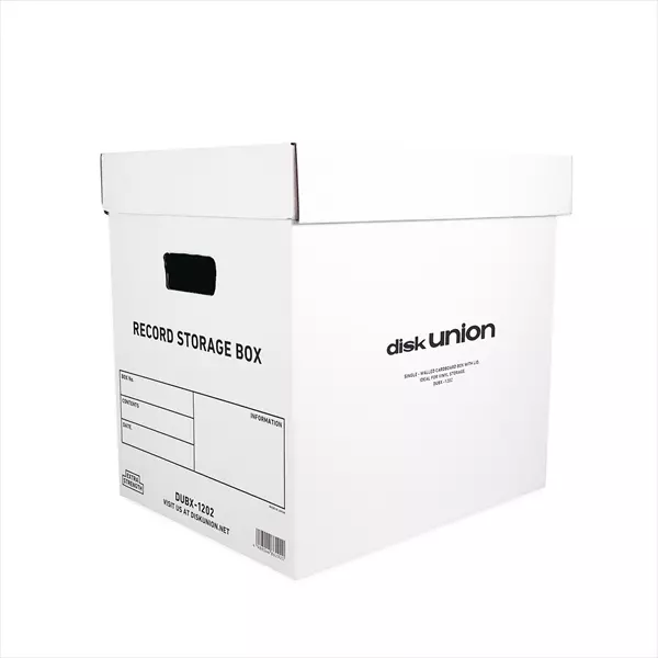 DUレコードコンテナ(LP) WHITE/プラスチックダンボール｜CD・レコード