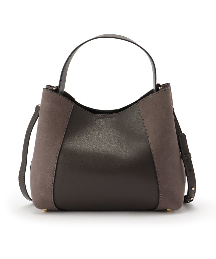 2WAY】フェイクスエードコンビ ワンハンドルバッグ（ショルダーバッグ