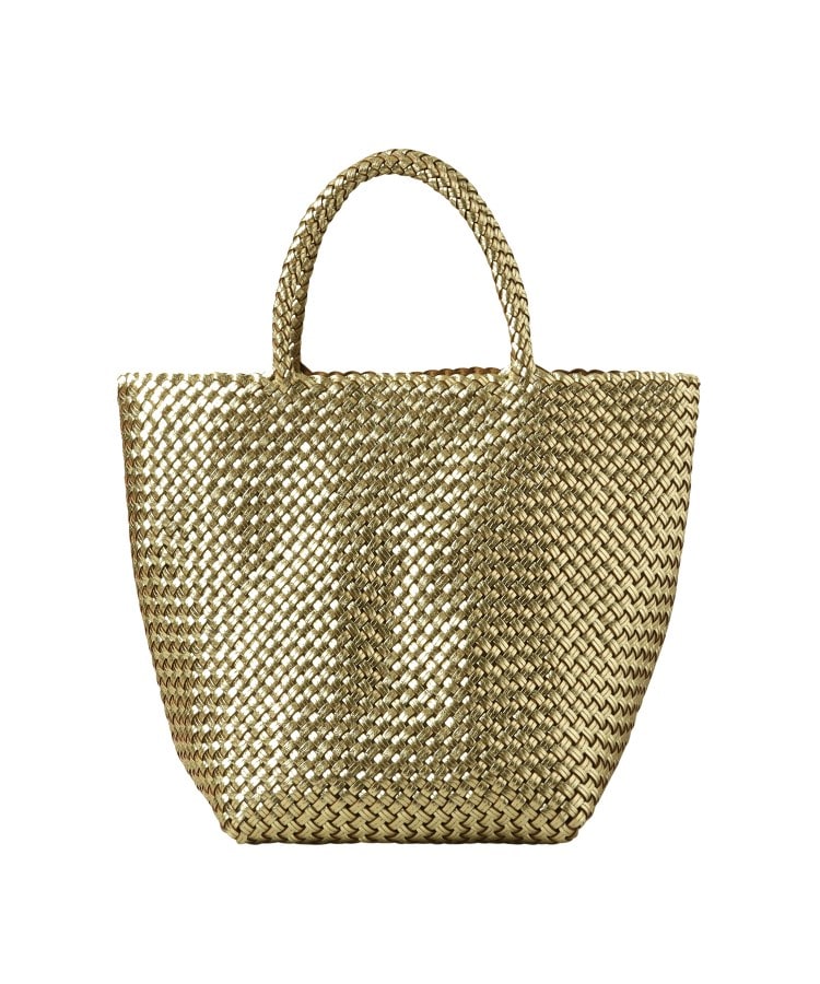 ブレッツァバッファロー】レザーメッシュトートバッグ M 本革 ステッチ