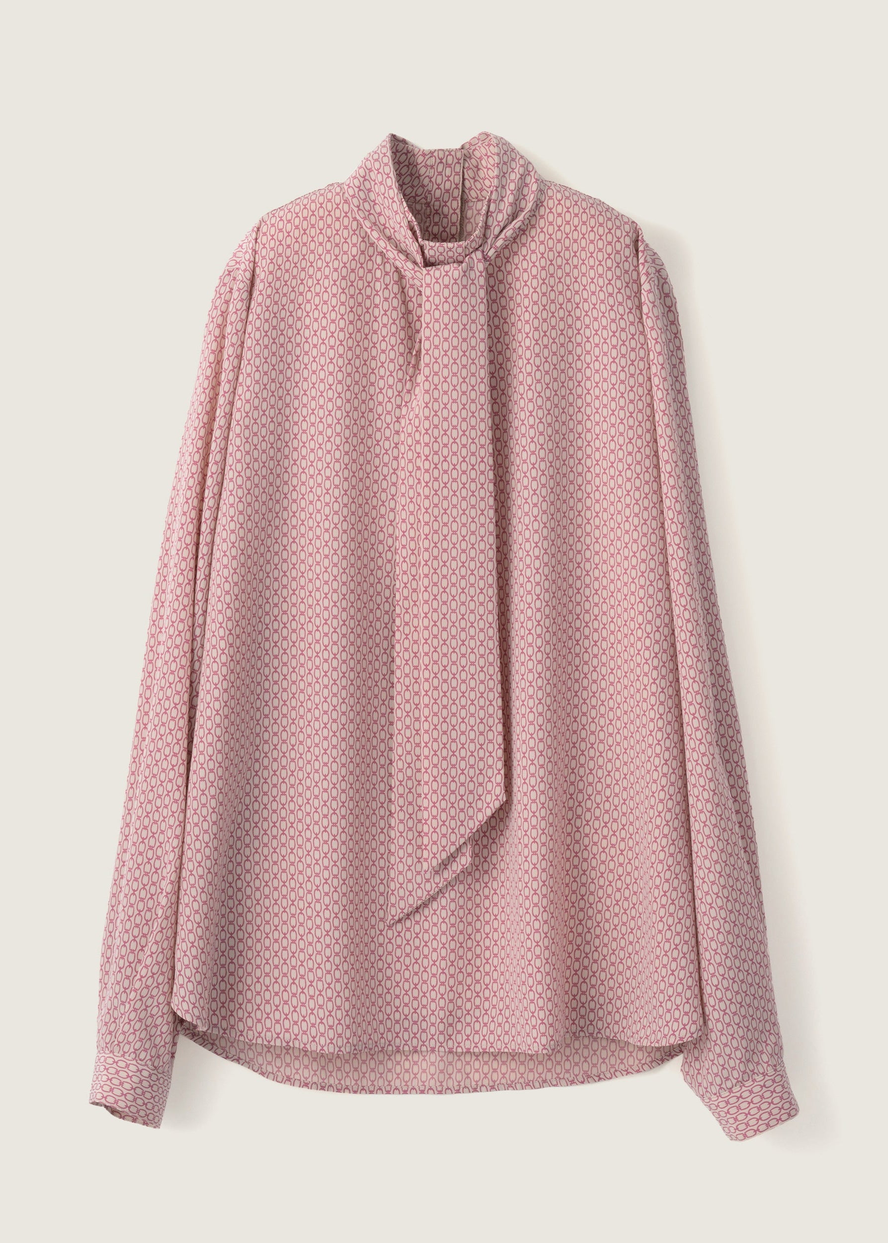 チェーン柄ボウタイブラウス - SOÉJU online store｜上質な大人の女性