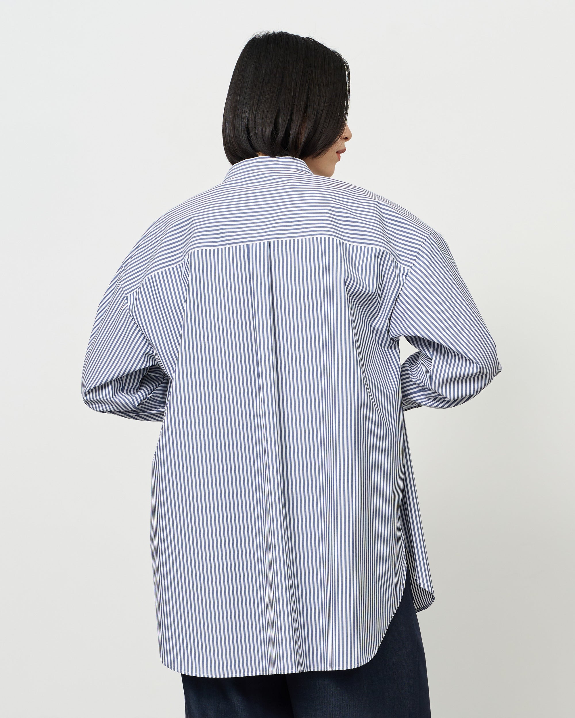 バンドカラーロングシャツ - SOÉJU online store｜上質な大人の女性の