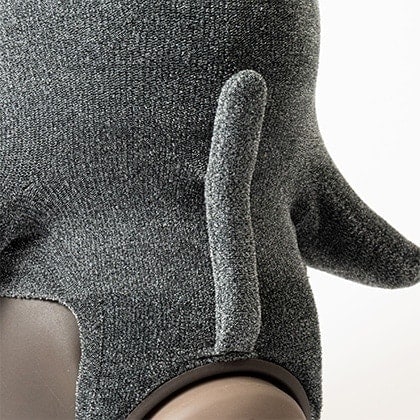 ねこみみニット ロシアンブルー(しっぽ付き) メランジグレー | LOVOT