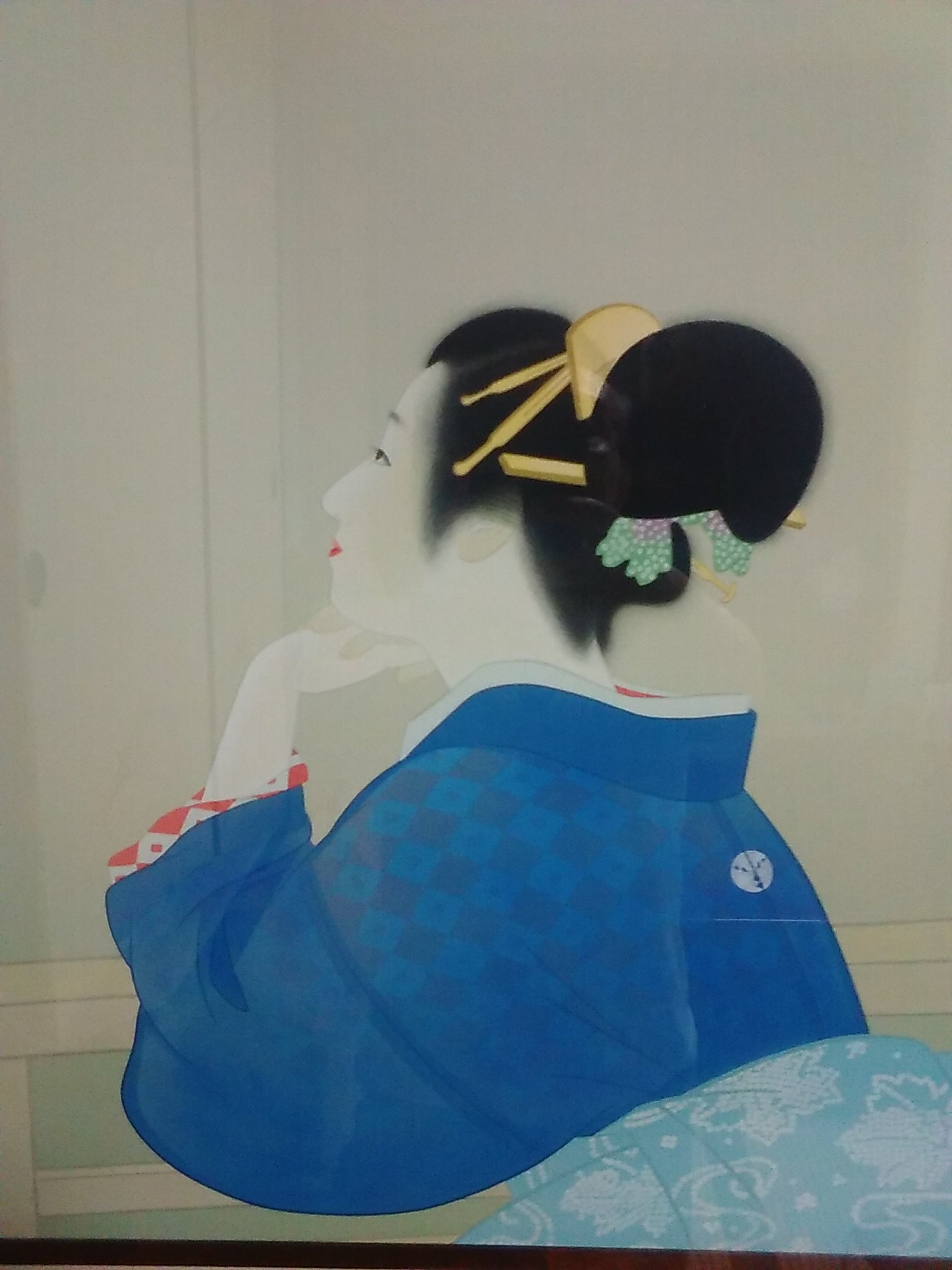 上村松園｢待月」、そして「序の舞」｢母子｣「蛍」｢砧｣｢鼓の音」など