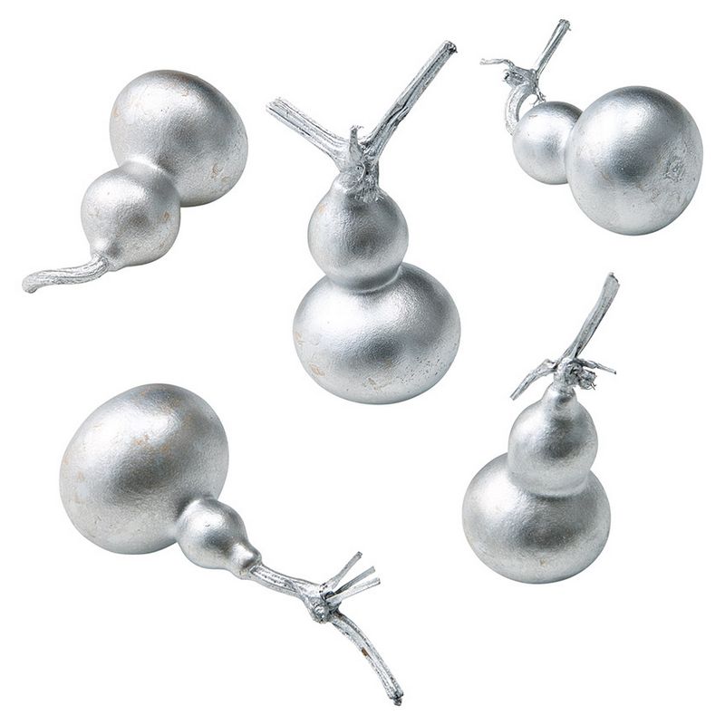 即日☆【ドライ】松村工芸/豆ひょうたん 5コ シルバー(M)/76-22330-912