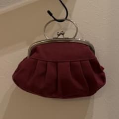 AYANOKOJI アヤノコウジ がま口ハンドバッグ 赤 ボルドー ワインレッド