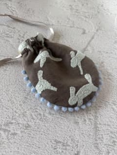 ミナペルホネン run run run×別珍 巾着袋 - メルカリ