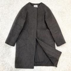 IENA イエナ ラムウールノーカラーロングコート 34 - メルカリ