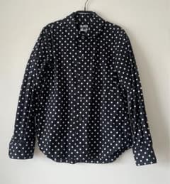 BLACK COMME des GARÇONS ドット柄シャツ XS 黒 - メルカリ