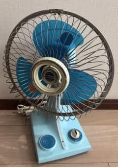 動作確認済】昭和レトロ ナショナル 扇風機 F-23F1M 卓上扇風機 3枚羽
