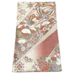 A1857 ○高級 正絹 六通 袋帯 蝶々 華文 花文 - メルカリ