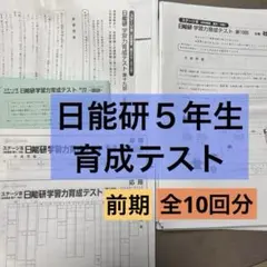 2026年最新】日能研 模試 5年生の人気アイテム - メルカリ
