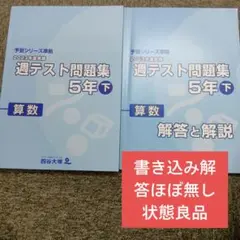 2026年最新】四谷大塚 週テスト 5年の人気アイテム - メルカリ