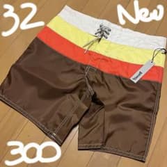 BIRDWELL 水着 32サイズ 茶色 ストライプ新品未使用