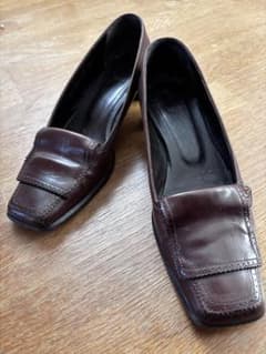 新品】【未使用美品】HIROFUフラットシューズ/ボルドーカラー