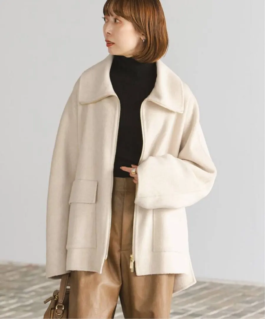 2026年最新】noble ノーブル キャメルミックスリバージップコートの