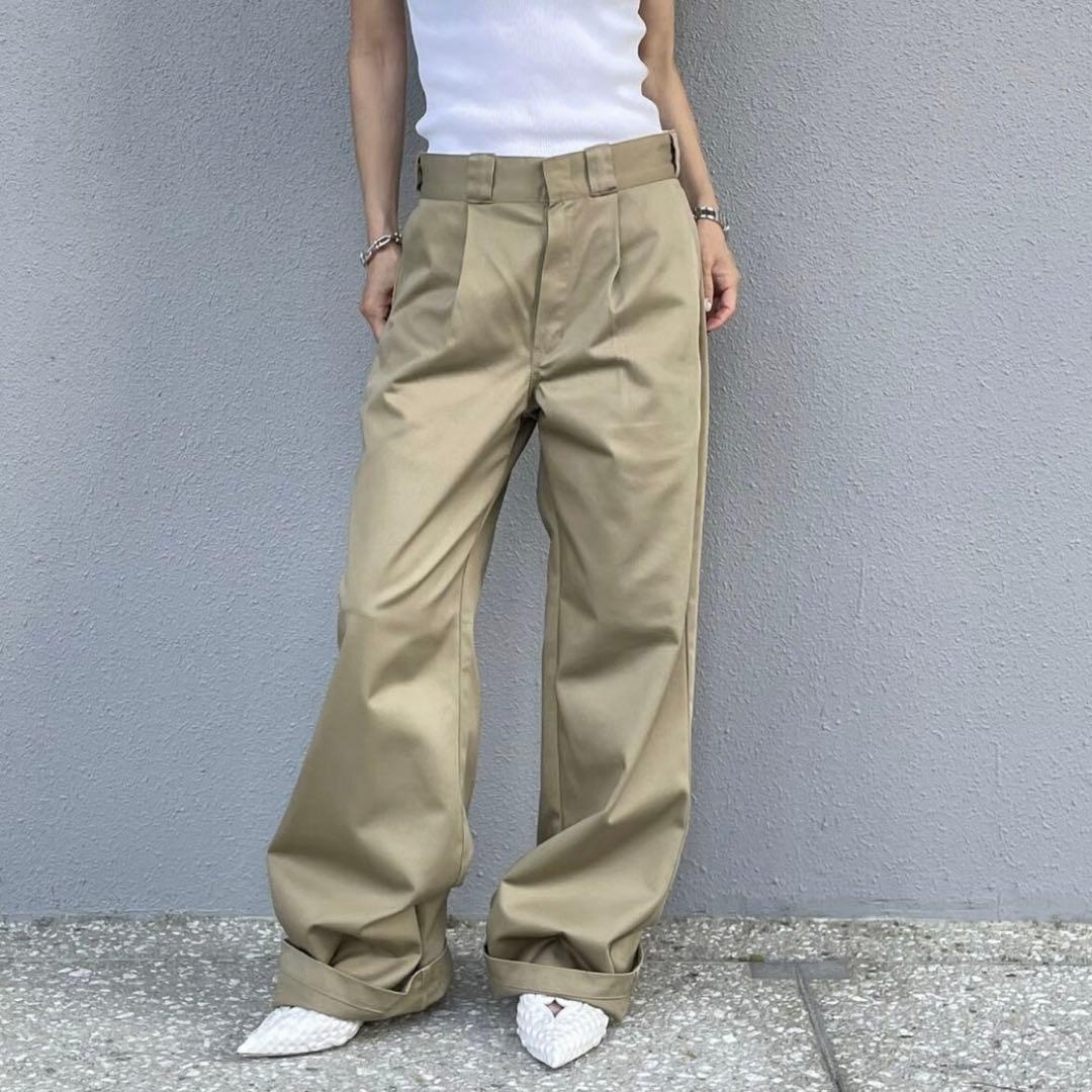 ok.soon×dickies wide chino pants ベージュ L ok.soon×dickies wide chino pants(new beige) | o