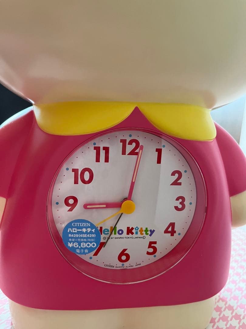 レトロ ハローキティ 1997年 大きな目覚まし時計 - メルカリ