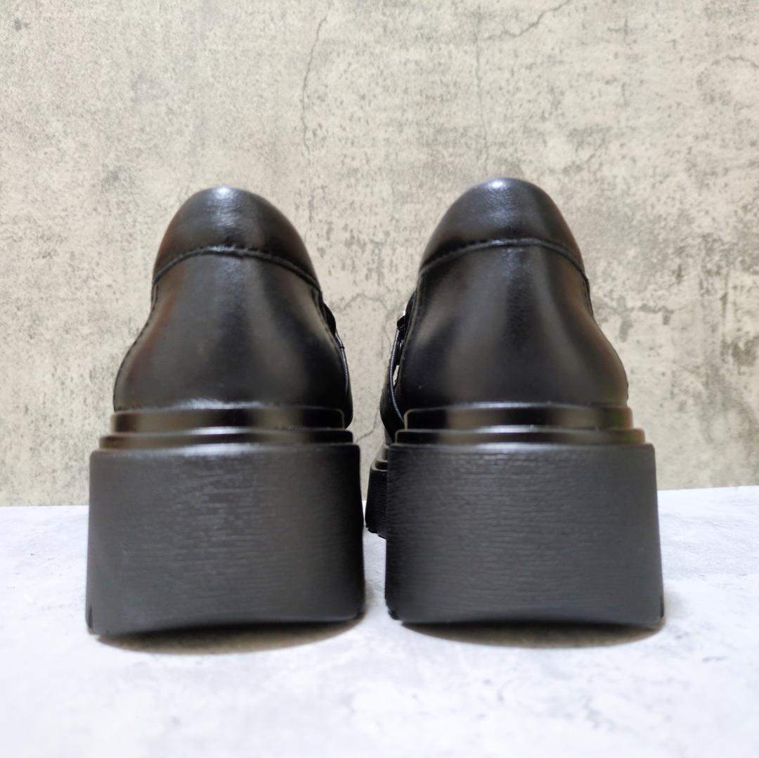 【新品未使用✨】ブソラ ローファー バックル 厚底 レザー 22.5cm