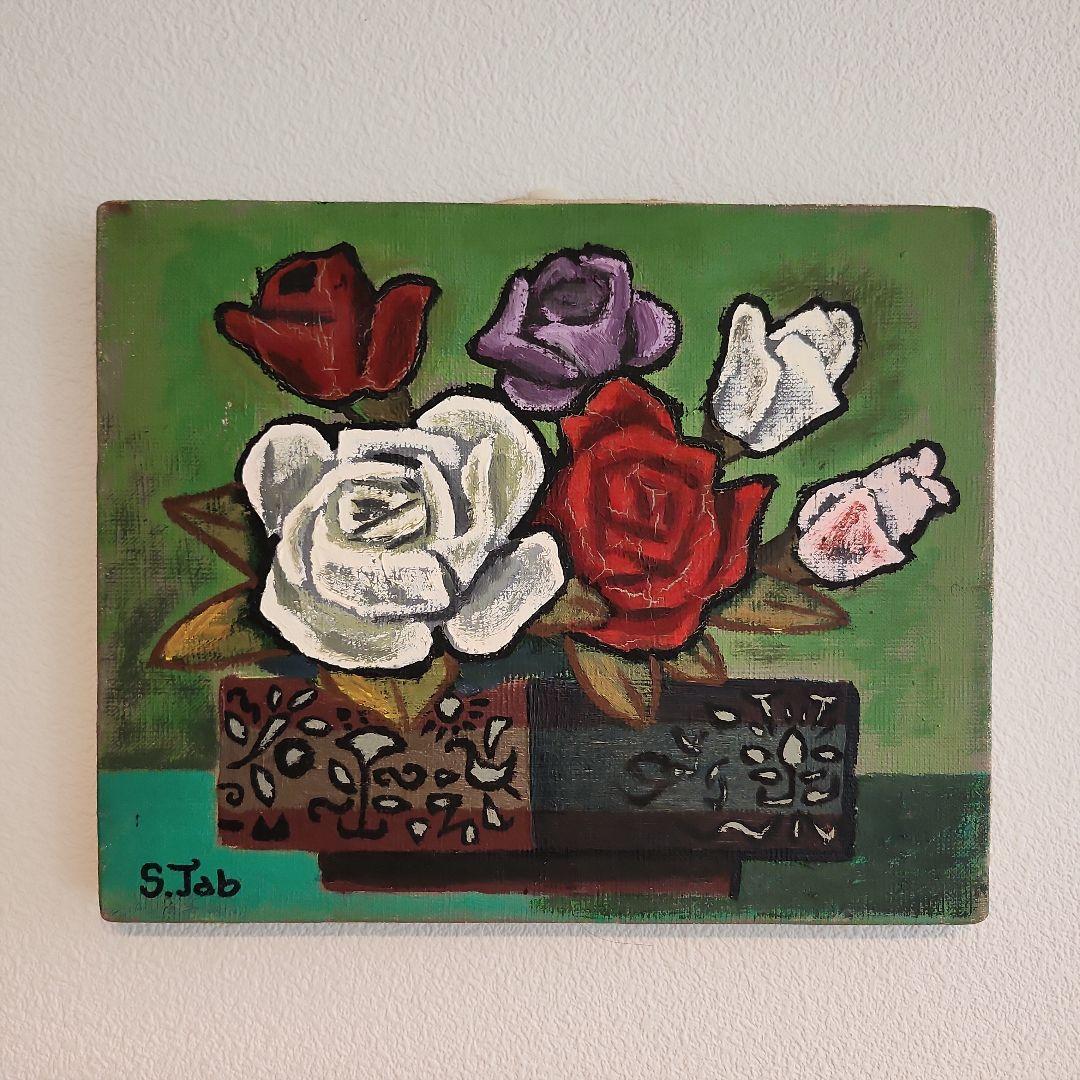 田渕眞兒　油絵　油彩　薔薇シリーズ　花　No.30+s 田渕眞兒 油絵 油彩 薔薇シリーズ 花 No.30+s 田渕眞兒 油絵 油彩 薔薇