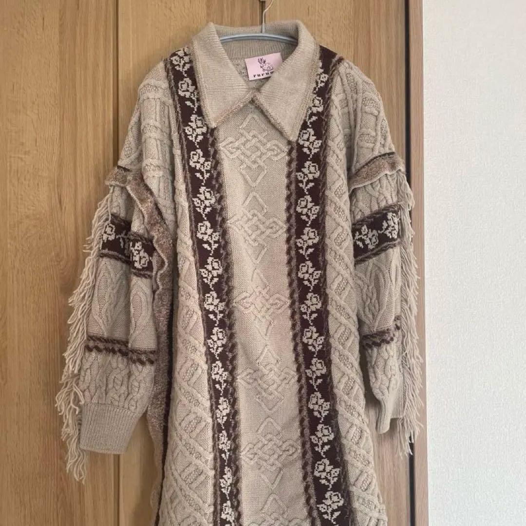 rurumu: 縷縷夢兎 ニット　ワンピース rurumu: 20AW コード刺繍 ニットワンピース 縷縷夢兎 - メルカリ