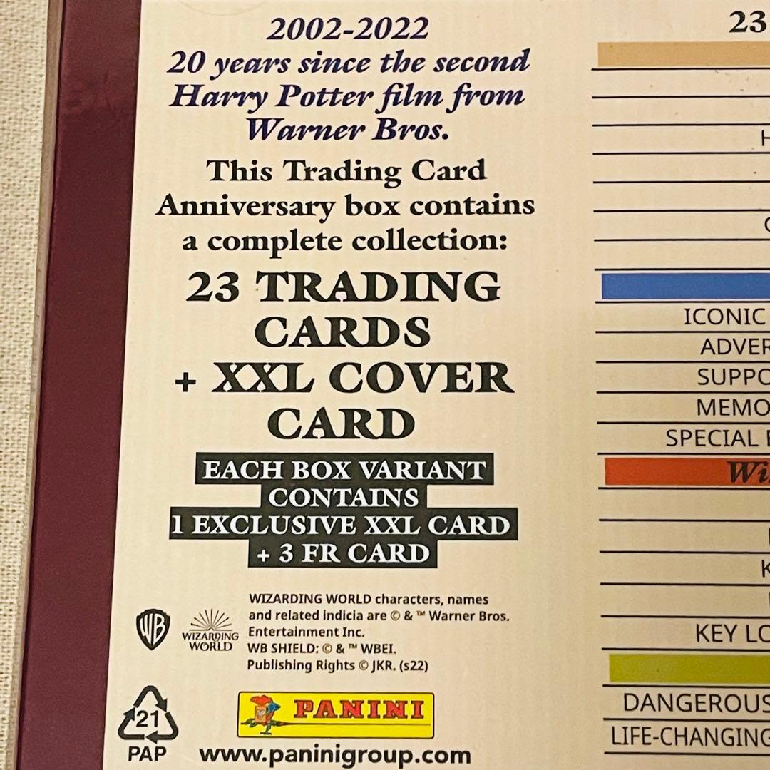 新品 ハリーポッターと秘密の部屋 20周年記念トレカBOX ハリー＆ドラコ