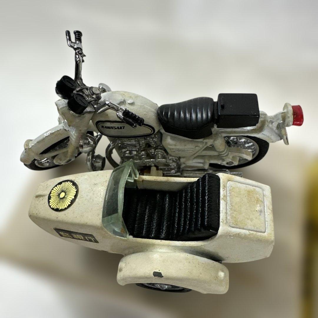 ダイヤペット カワサキ650 W1 1/20 警視庁白バイサイドカー - メルカリ