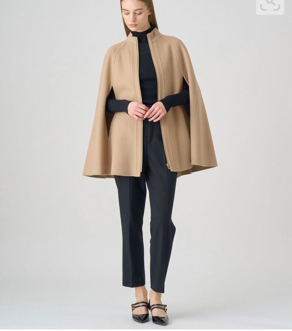 最終値下げ【新品タグ付き】ANAYI シャルムビーバーミドルケープコート