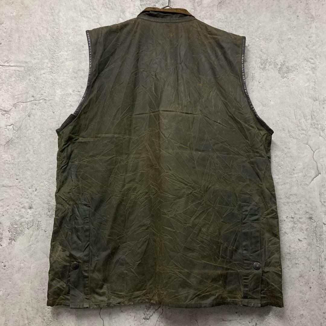 90sUK古着【バブアー ウエストモーランド オイルドベスト】メンズL