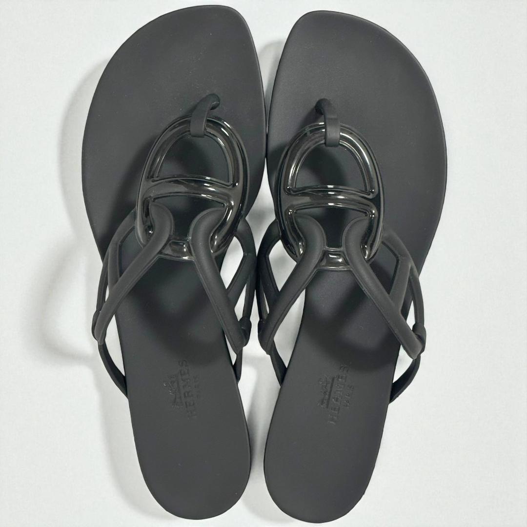 限定価格【極美品】HERMES エルメス エジェリ トングサンダル 39 袋付き