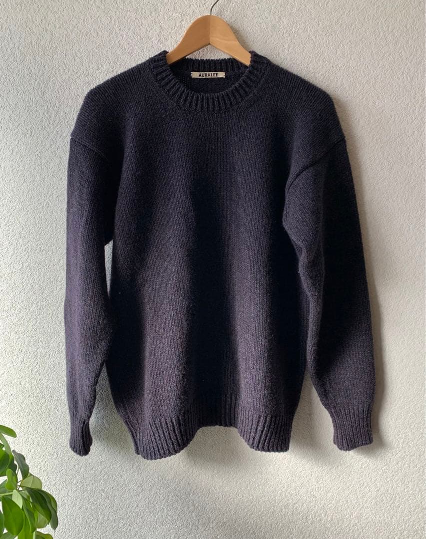 SIZE 3 AURALEE CAMEL WOOL MIX KNIT P/O - メルカリ