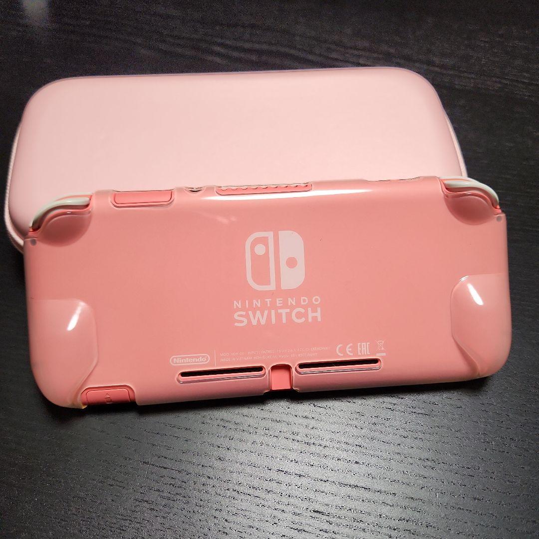 Switchライト ケース カバー付き コーラルピンク - メルカリ