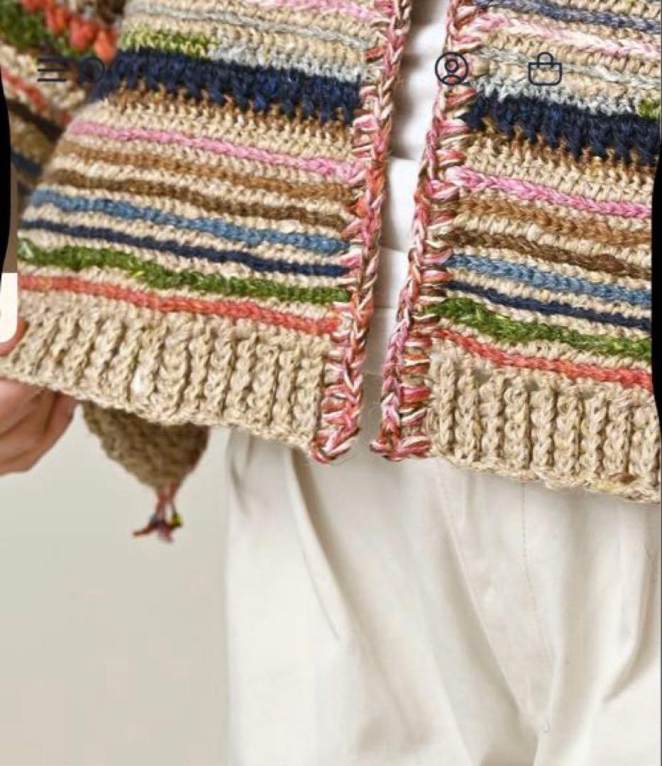 45R 2026春 ラグ編みリネンのボレロ - メルカリ