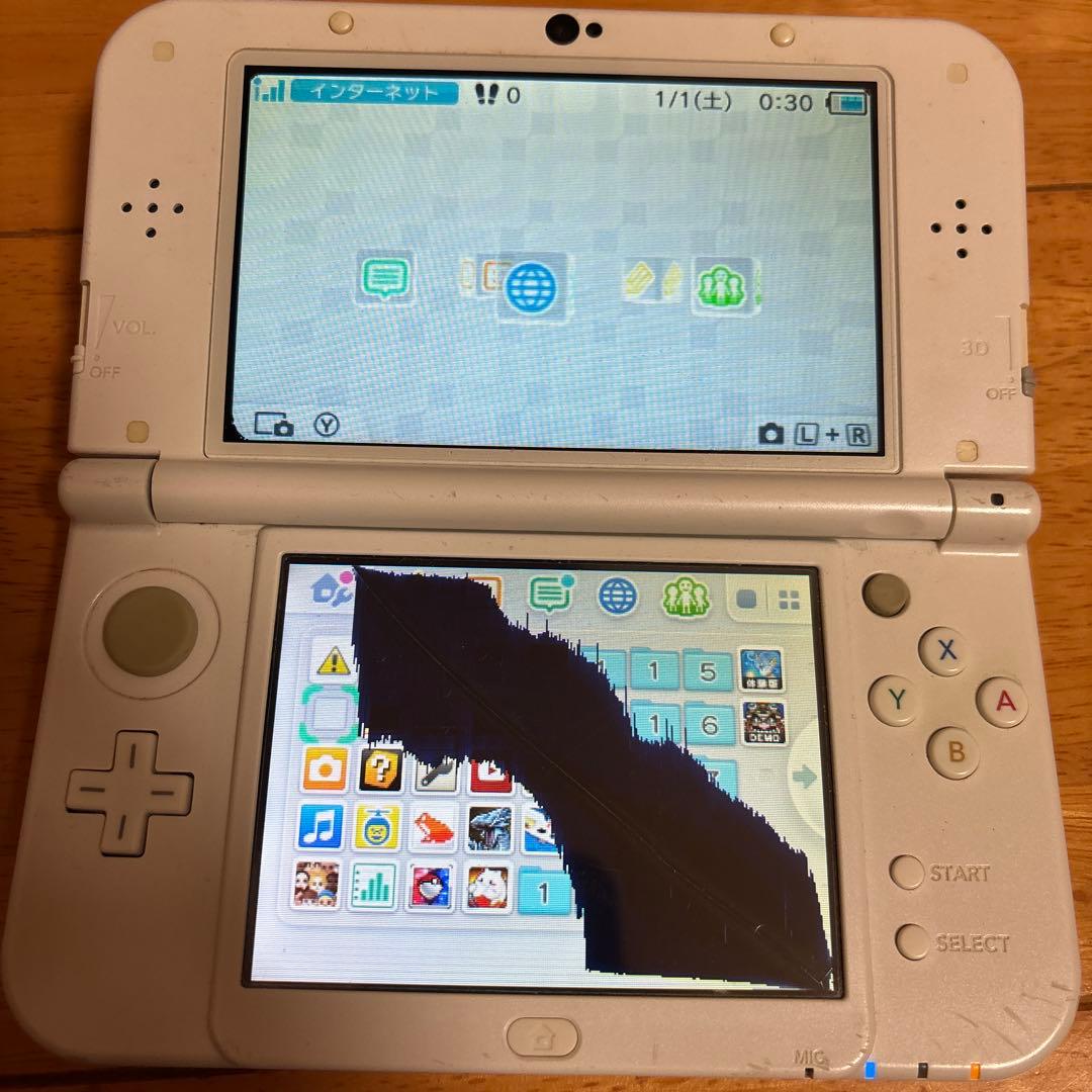 ジャンク品New Nintendo 3DS LL ホワイト 本体 - メルカリ