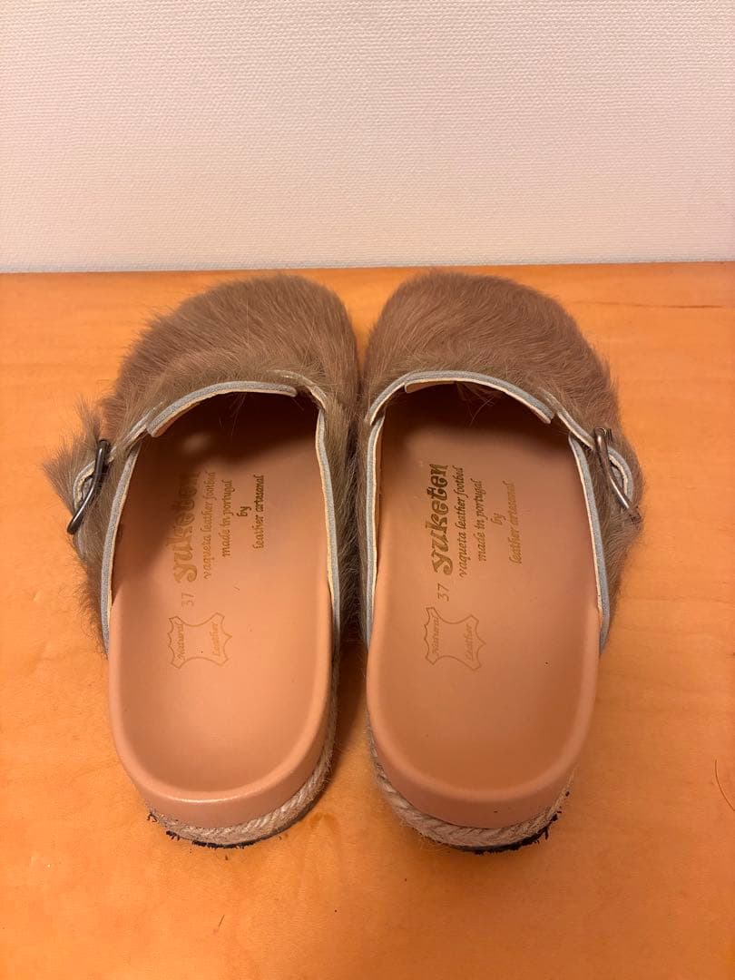 【試着のみ】yuketenユケテン シャギー スリッポン 37 箱有り