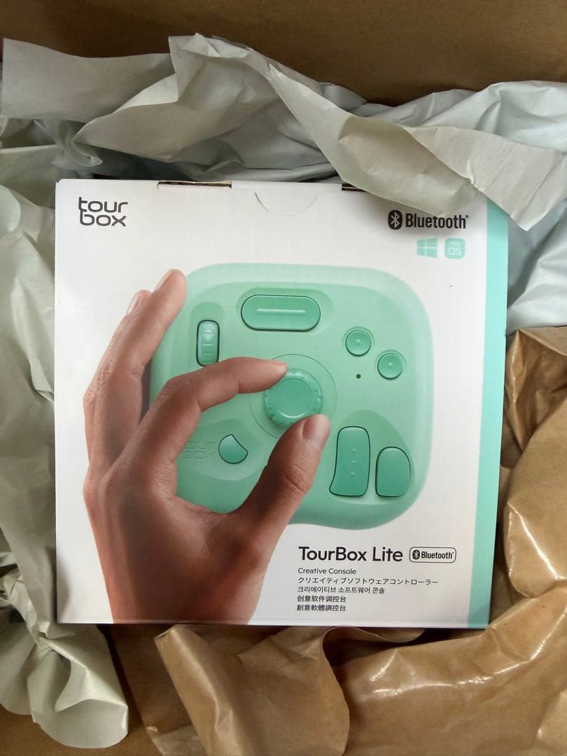 TourBox Lite アクアグリーン Bluetooth 待望の新カラー登場】コスパ最強の左手デバイス「TourBox Lite」が