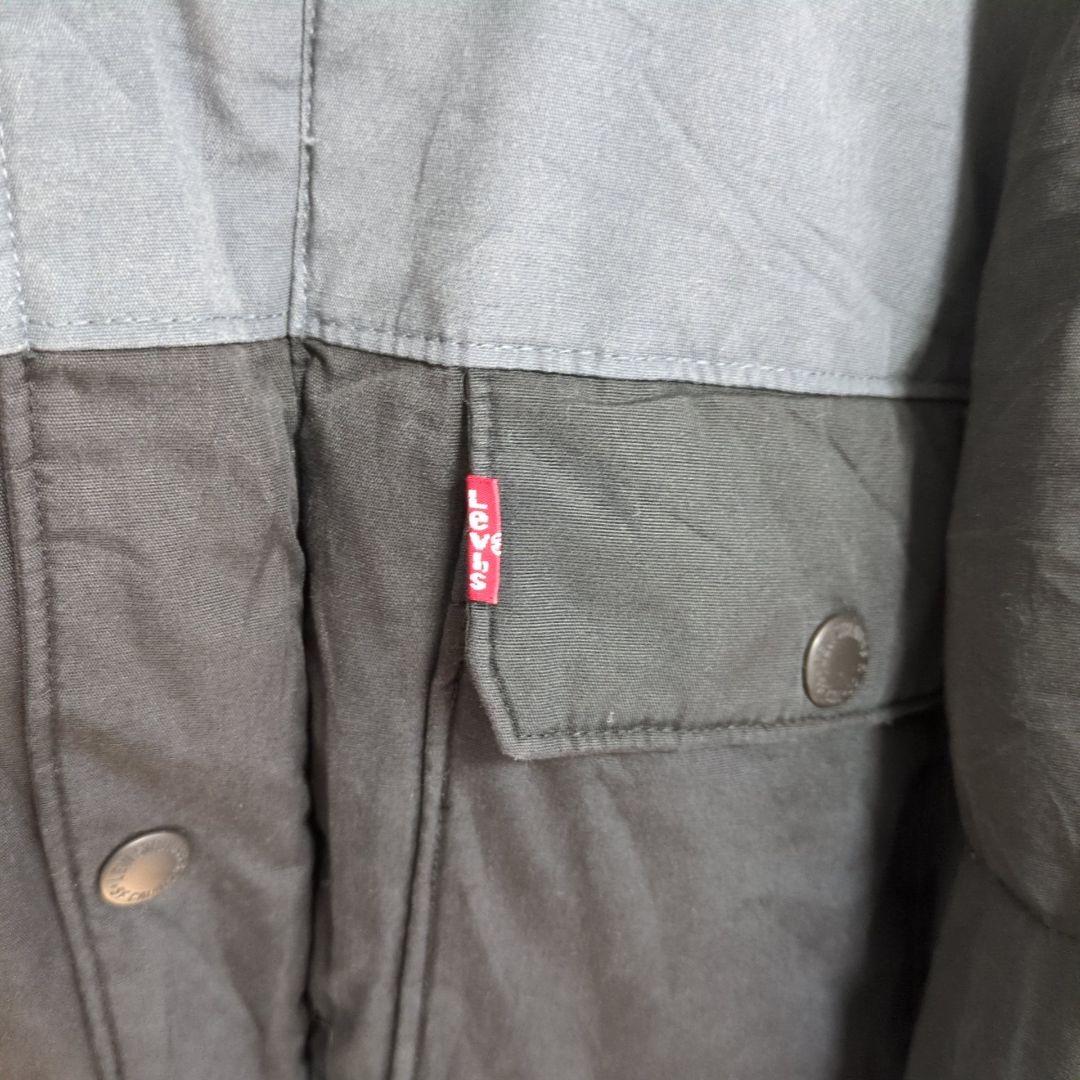 F48【US輸入】リーバイス ダウンジャケット【メンズ3XL】ブラック